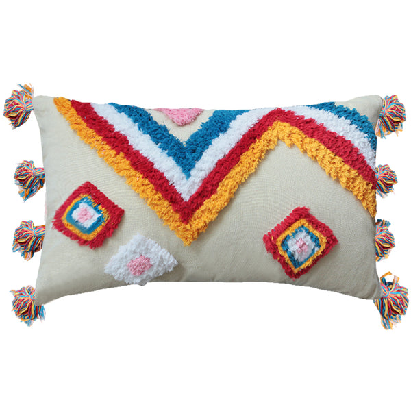 Tenzin Colorful Modern Tribal Throw Cushions - Staunton and Henry