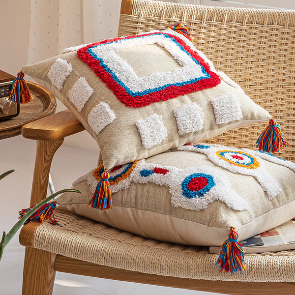 Tenzin Colorful Modern Tribal Throw Cushions - Staunton and Henry