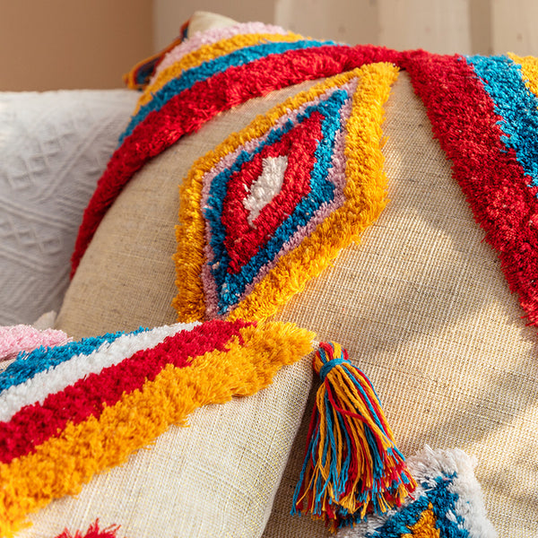 Tenzin Colorful Modern Tribal Throw Cushions - Staunton and Henry
