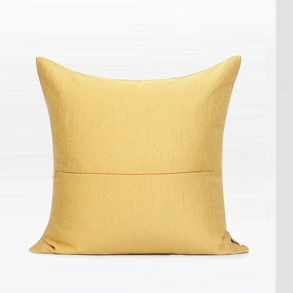 Modern Yellow and Gold Throw Cushion - Staunton and Henry