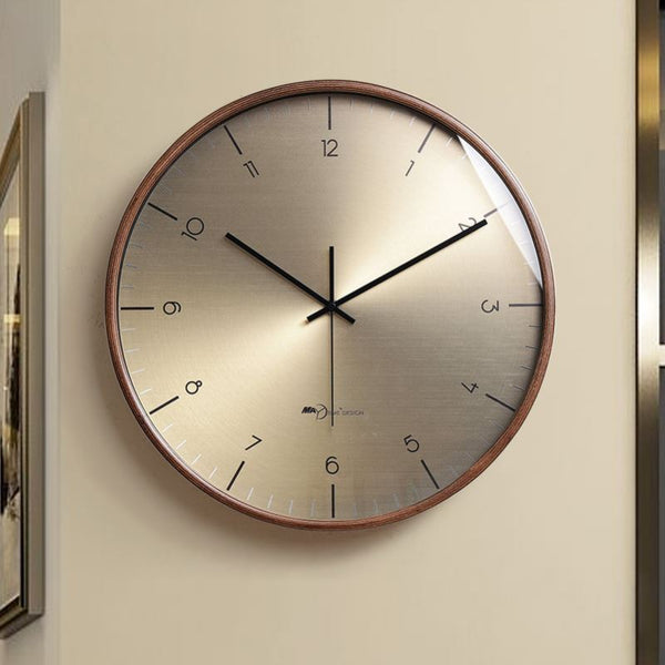 Gold Bauhaus Style Wall Clock - Staunton and Henry