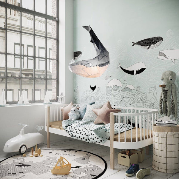 Whale Origami Ceiling Light - Staunton and Henry