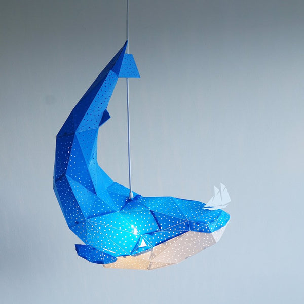 Whale Origami Ceiling Light - Staunton and Henry