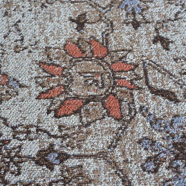Souka Greige and Coral Distressed Rug - Staunton and Henry
