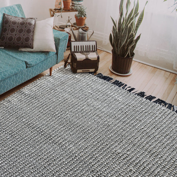 Arnaud Textured Modern Monochrome Rug - Staunton and Henry