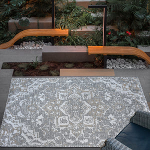 Tiberias Modern Grey and Beige Persian Rug - Staunton and Henry