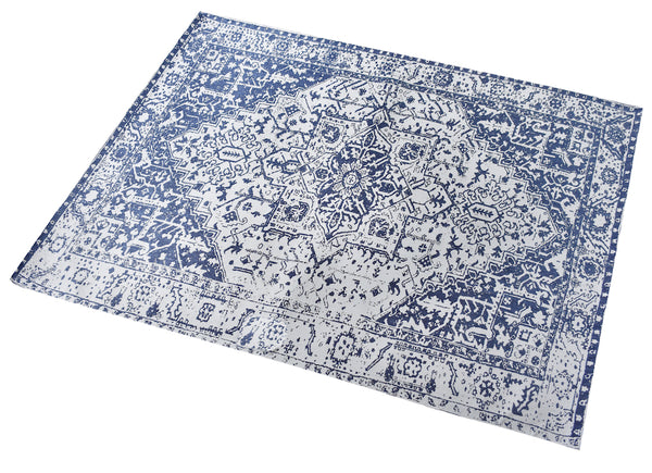 Zohreh Modern Blue and White Persian Rug - Staunton and Henry