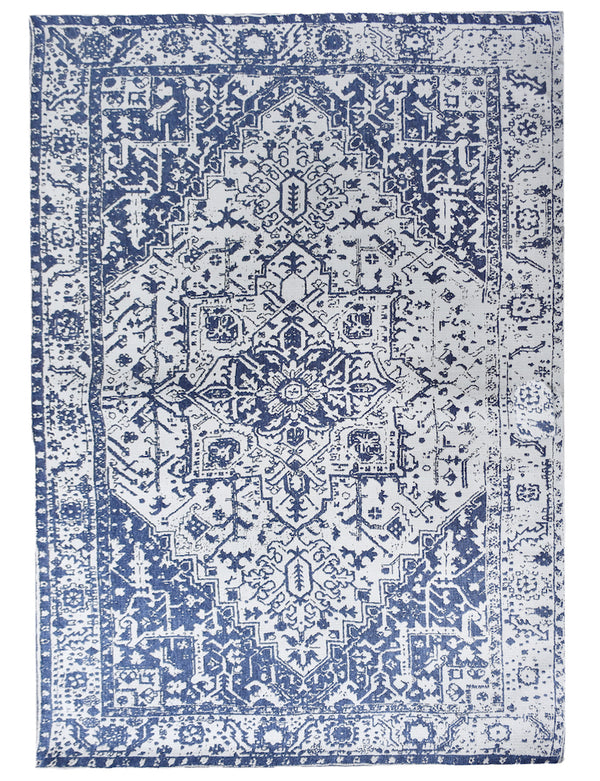 Zohreh Modern Blue and White Persian Rug - Staunton and Henry