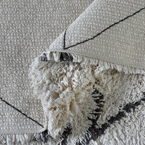 Amelie Nordic White and Black Rug - Staunton and Henry