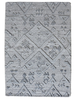 Apichu Modern Grey Tribal Rug - Staunton and Henry