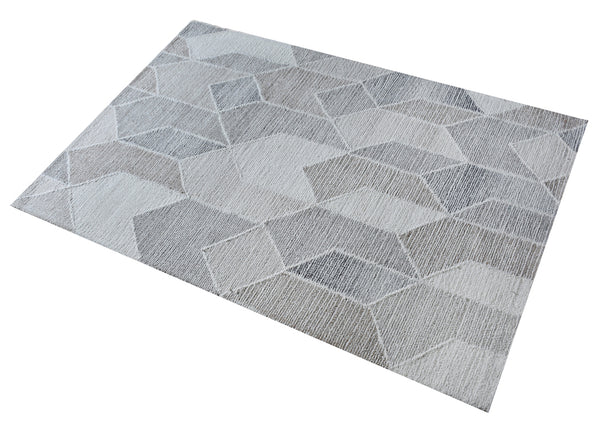 Alika Modern Grey Wool Rug - Staunton and Henry