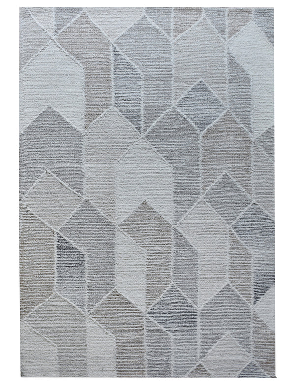 Alika Modern Grey Wool Rug - Staunton and Henry