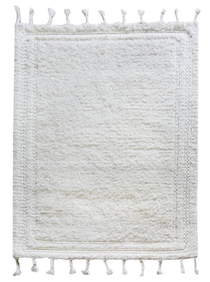 Snowden White Wool Rug - Staunton and Henry