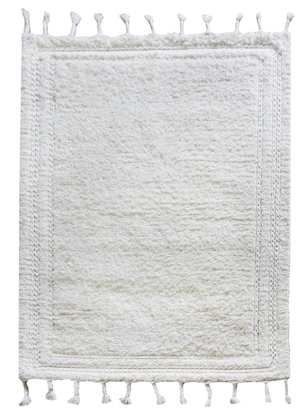 Snowden White Wool Rug - Staunton and Henry