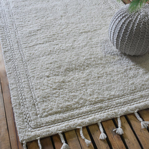 Snowden White Wool Rug - Staunton and Henry