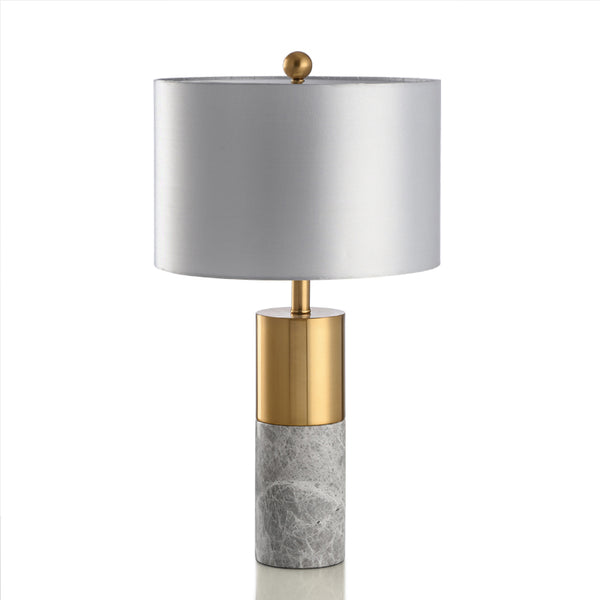 Uma Marble Table Lamp With Gold Trim - Staunton and Henry