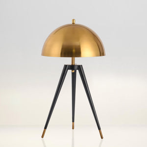 Modern Black and Gold Tripod Table Lamp - Staunton and Henry