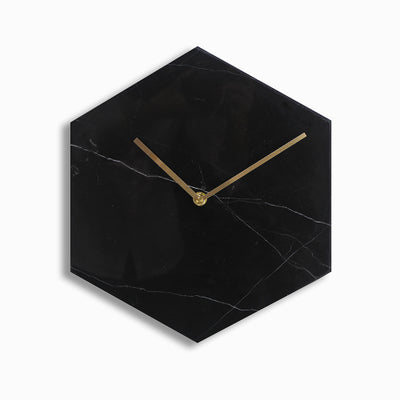 Hexagon Marble Wall Clock - Staunton and Henry
