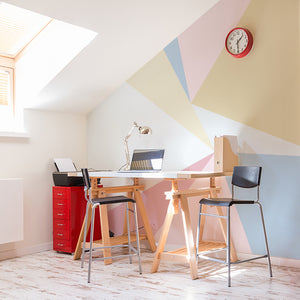 Nordic Pastel Geometric Wallpaper - Staunton and Henry