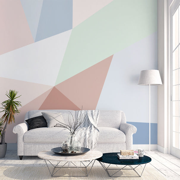 Nordic Pastel Geometric Wallpaper – Staunton and Henry