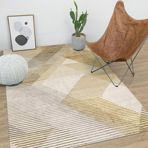 Nordic Yellow and Grey Rug - Staunton and Henry