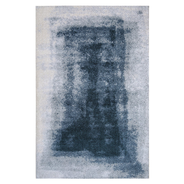 Abstract Blue and Grey Rug - Staunton and Henry