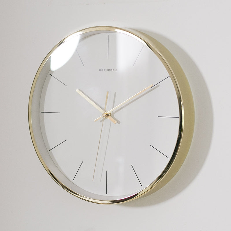Minimalist Nordic Gold Wall Clock