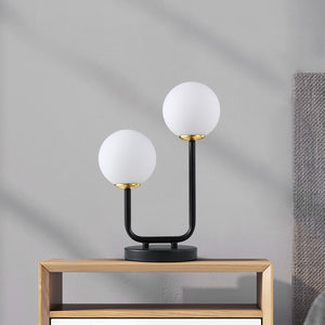 Retro Modern Frosted Glass Table Lamp - Staunton and Henry