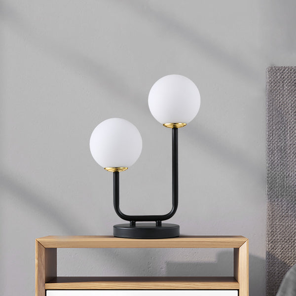 Retro Modern Frosted Glass Table Lamp - Staunton and Henry