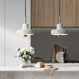 White Marble Pendant Light - Staunton and Henry