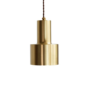 Retro Modern Matt Brass Pendant Light - Staunton and Henry