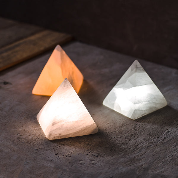 Natural Stone Pyramid Lamp - Staunton and Henry