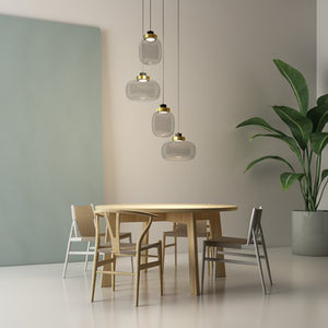 Mars Retro Modern Glass Pendant Light - Staunton and Henry