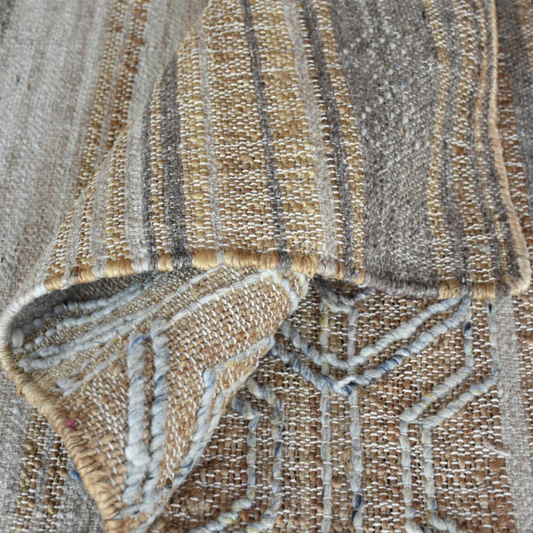 Yukon Grey and Beige Modern Kilim Rug - Staunton and Henry