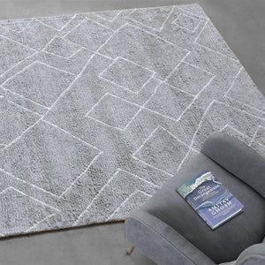 Winslet Modern Grey and White Area Rug - Staunton and Henry