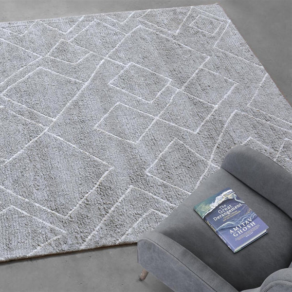 Winslet Modern Grey and White Area Rug - Staunton and Henry