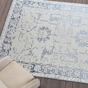Shilka Cream and Grey Area Rug - Staunton and Henry