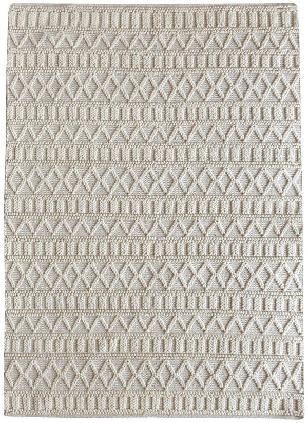 Keena Modern Chunky Weave Off White Rug - Staunton and Henry