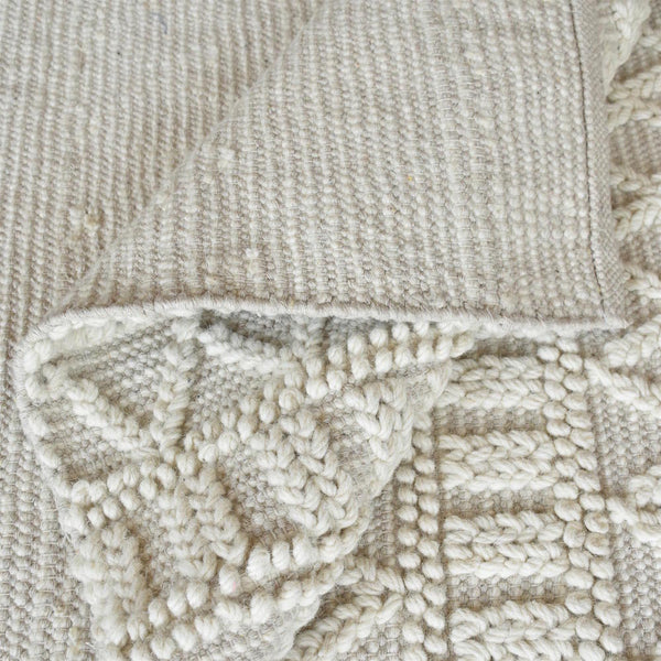 Keena Modern Chunky Weave Off White Rug - Staunton and Henry