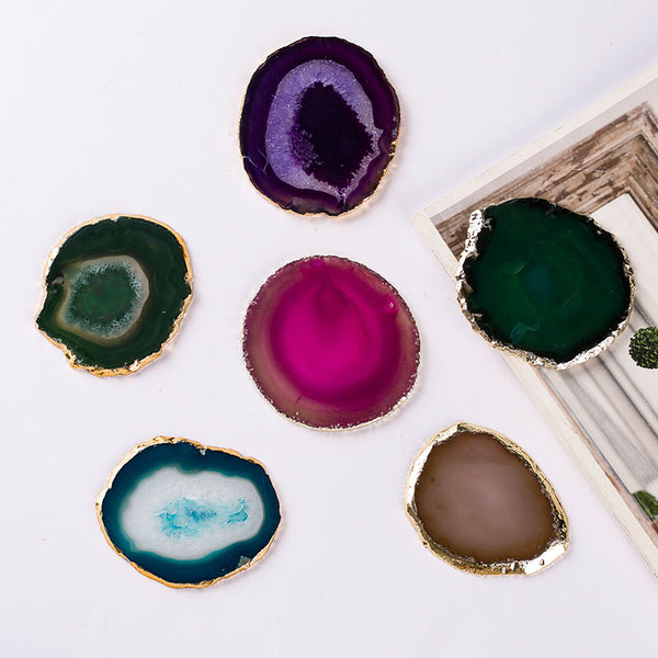 Agate Drink Coasters - Staunton and Henry