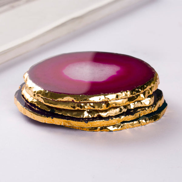 Agate Drink Coasters - Staunton and Henry