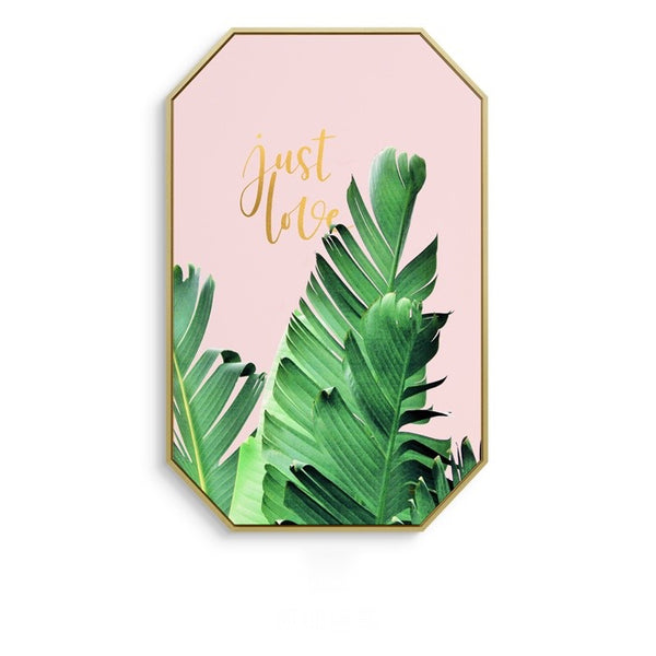 Inspirational Tropical Wall Art With Frame - Staunton and Henry