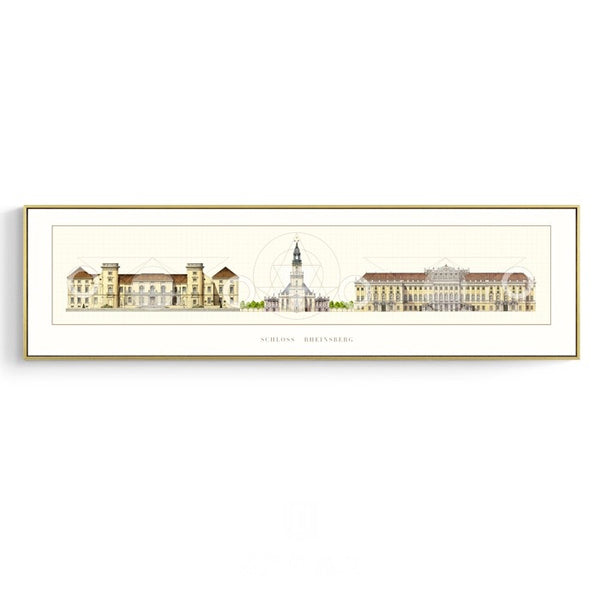 Architecture Drawing Wall Art With Frame - Staunton and Henry
