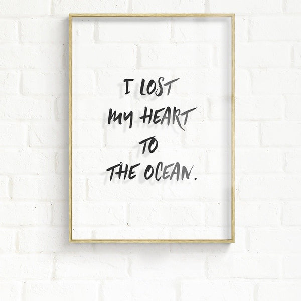 Transparent Ocean Wall Art With Frame - Staunton and Henry