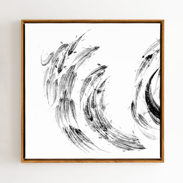 Japanese Koi Fish Wall Art With Frame - Staunton and Henry