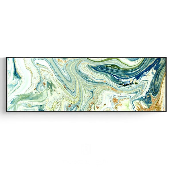 Wide Poured Liquid Wall Art With Frame - Staunton and Henry
