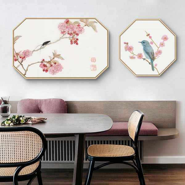 Oriental Birds Wall Art - Matching Set of 2 - Staunton and Henry