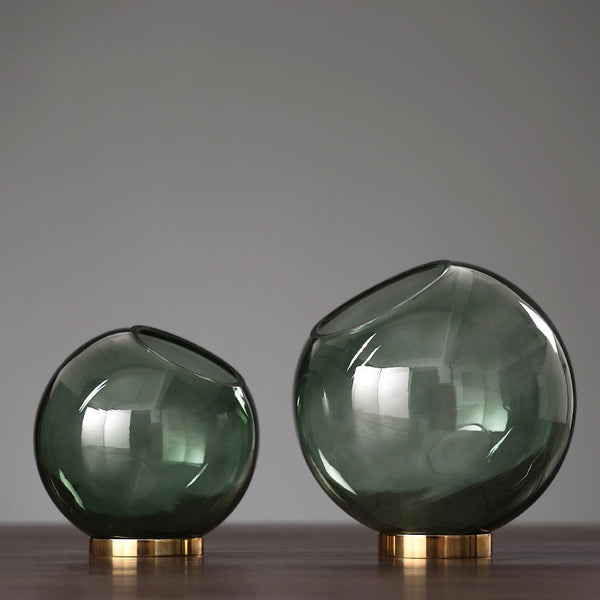 Smokey Glass Spotlight Vase - Staunton and Henry