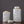 Load image into Gallery viewer, Grey Marble Urn Vase with Gold Trim - Staunton and Henry