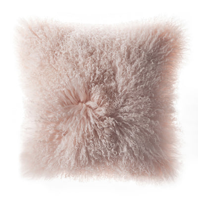 Plush Tibetan Wool Sheepskin Throw Cushion - Staunton and Henry